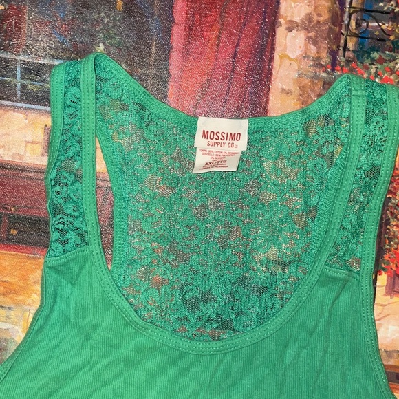 Lace Green Tank top - Picture 2 of 4